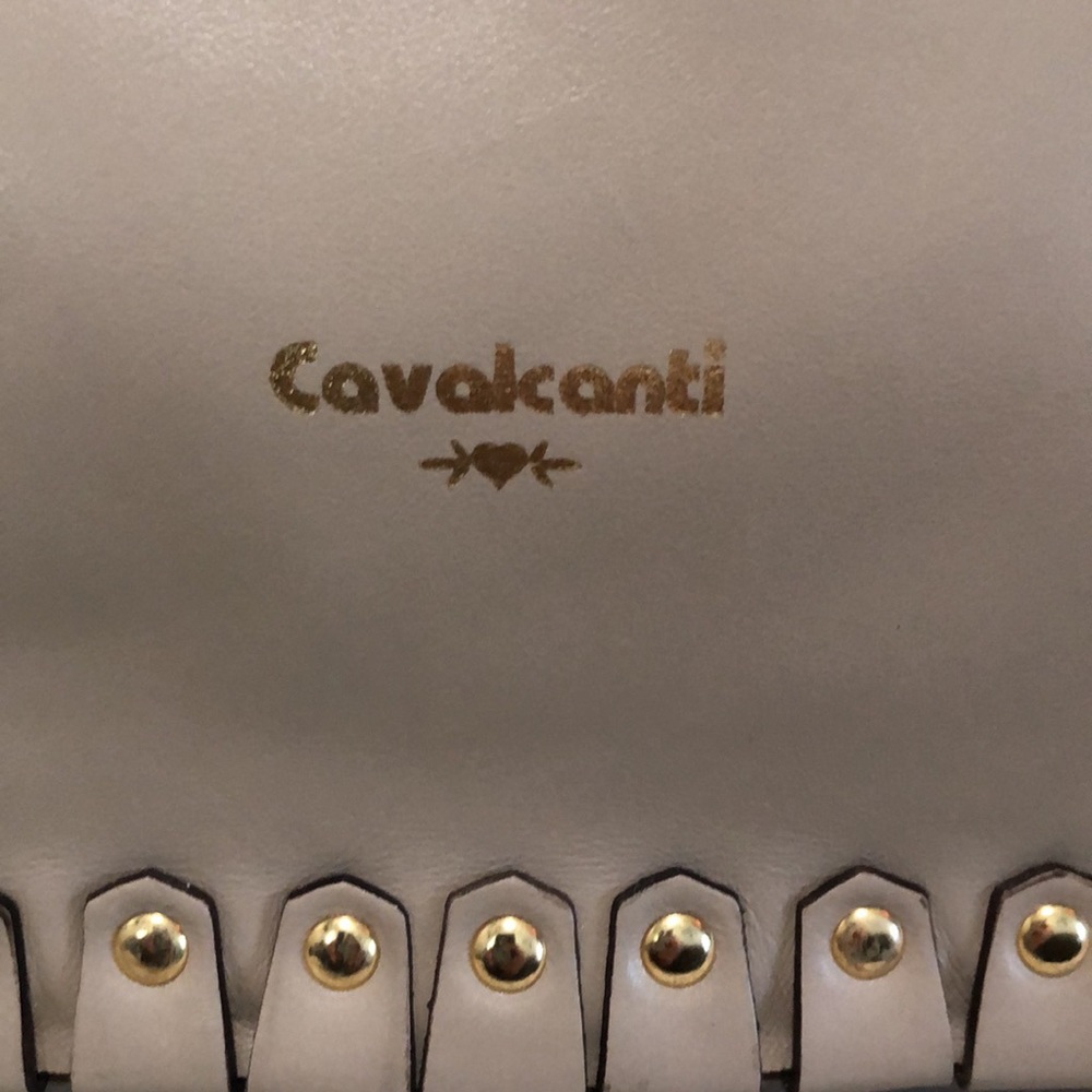 Cavalcanti Taupe Shoulder Bag with Stud Trim - Picture 5 of 14